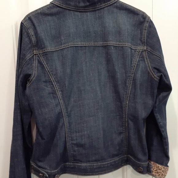 CHICO'S Platinum Denim Jacket-Size 2 - Picture 2 of 4